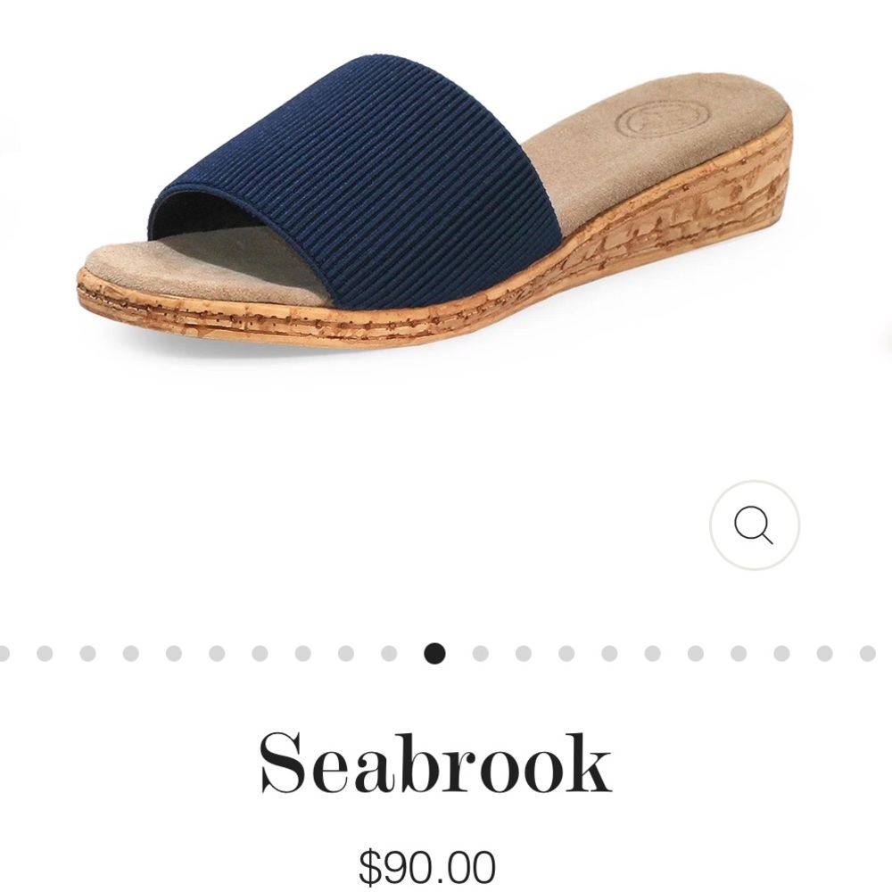 Stretchy Navy Slipper from Charleston Shoe